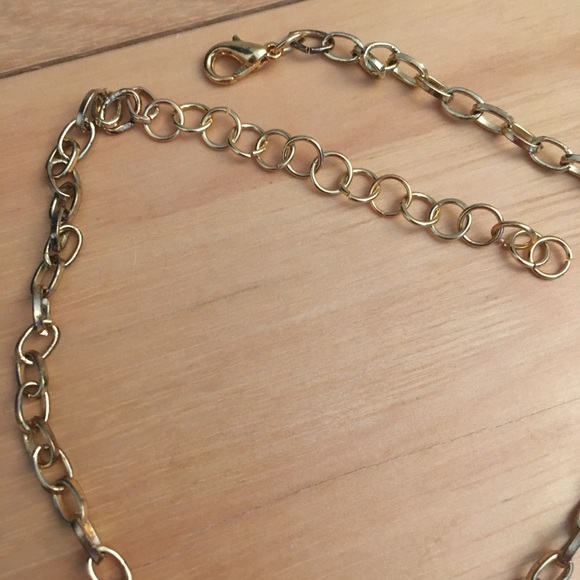 Gold chain, dangle beads adjustable choker - Picture 7 of 7
